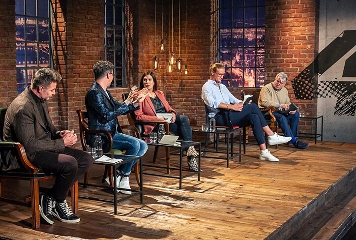 Die 2Min2Mio Investoren beim Vereinsplaner Pitch – Credits: Puls4 | Gerry Frank