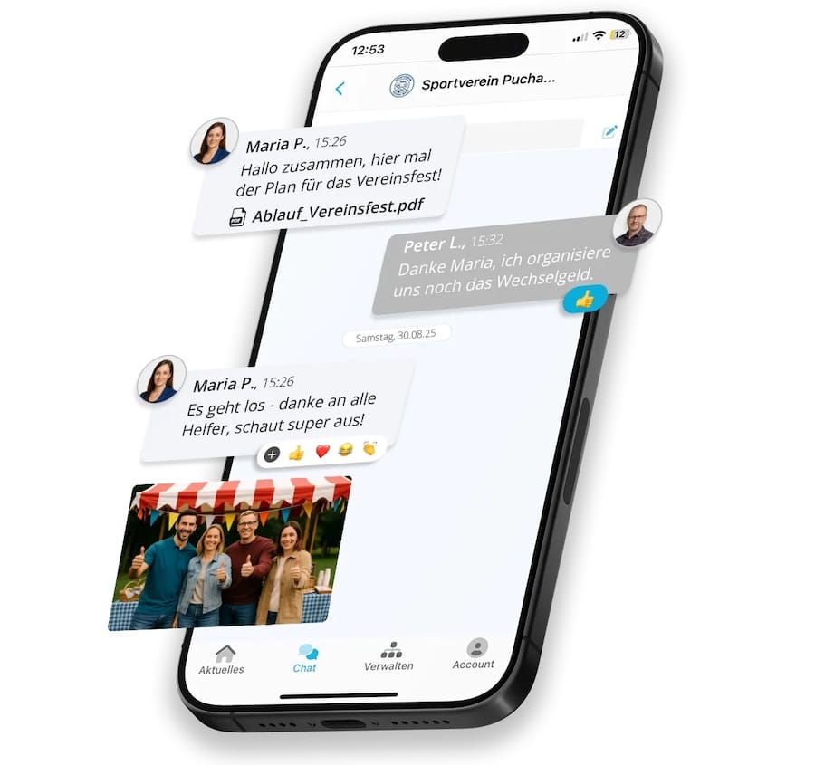 Gruppenchat in der mobilen App