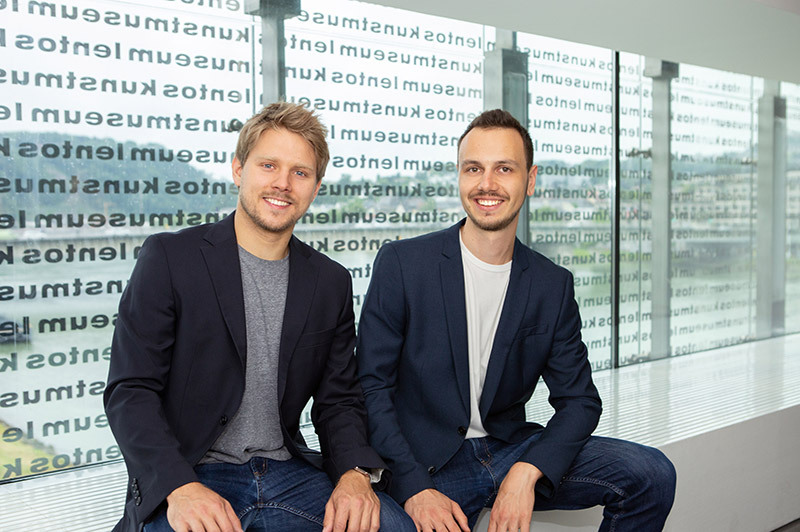 Vereinsplaner Geschäftsführer Mathias Maier und Lukas Krainz