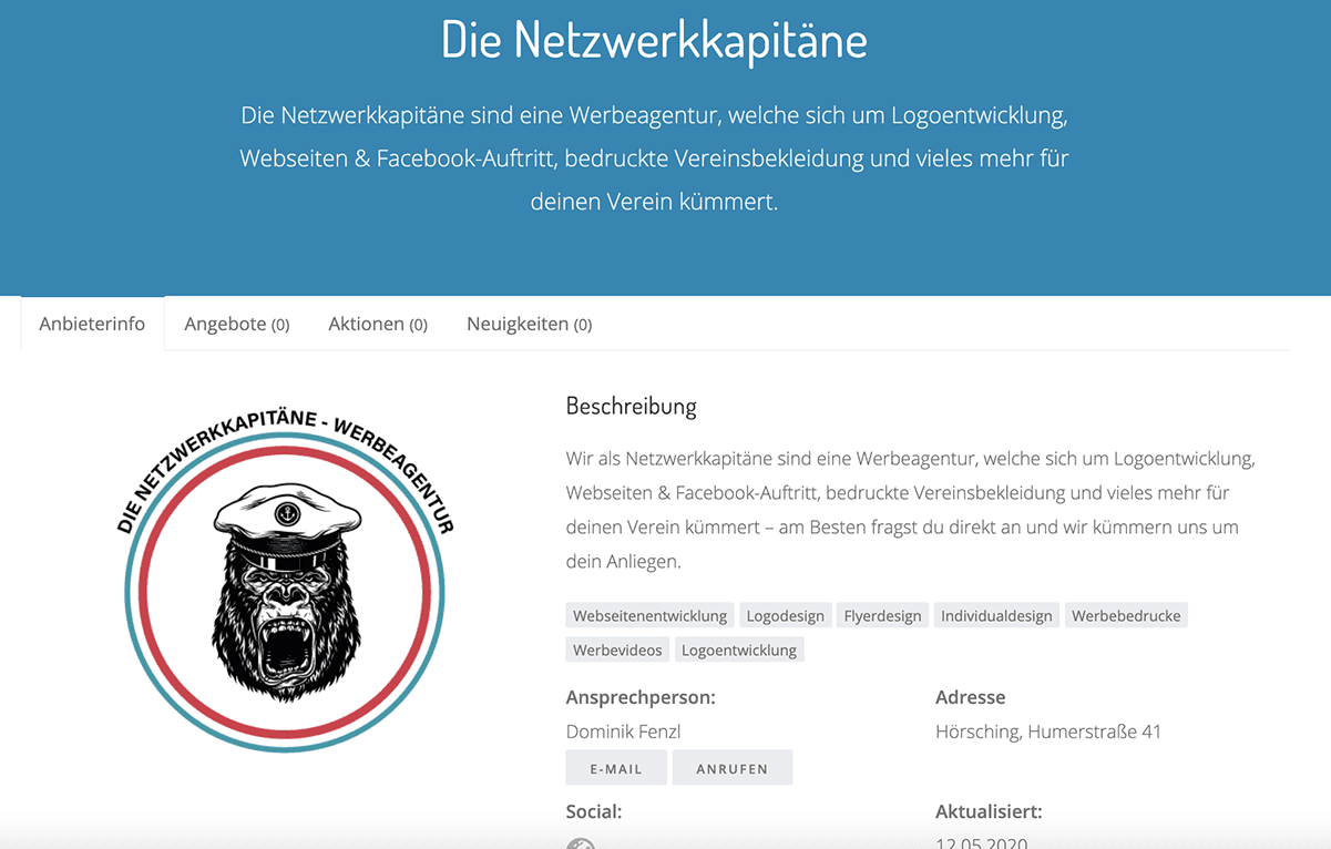 Vereinskaufhaus Profil Netzwerkkapitaene